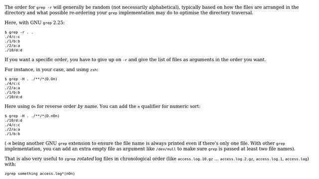 Unix & Linux: grep recursively backwards смотреть онлайн