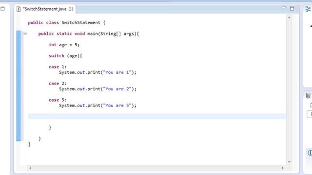 Java Programming: 8 - Switch Statement смотреть онлайн