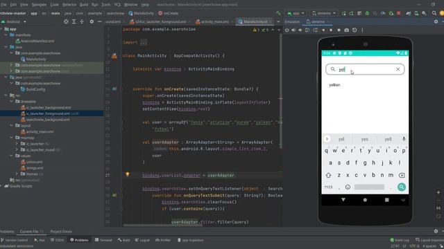 searchview kotlin смотреть онлайн