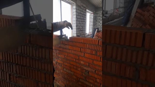 Внутренние перегородки из полнотелого рядового кирпича