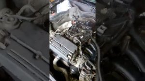 W203 M271 сборка впускного тракта, замена прокладки клапанной крышки.