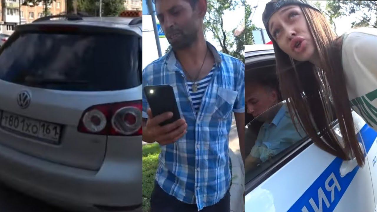 Бездействие ДПС. Инспектор наехал на блогера. Бородач и губастая угрожают и матерятся. смотреть онлайн