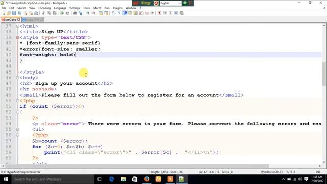 User registration form Design PHP and MySQL-3 смотреть онлайн