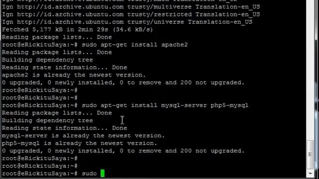 [PART 2] Installing VPS SERVER Ubuntu Server (Apache Server+PHP+Mysql Server) смотреть онлайн