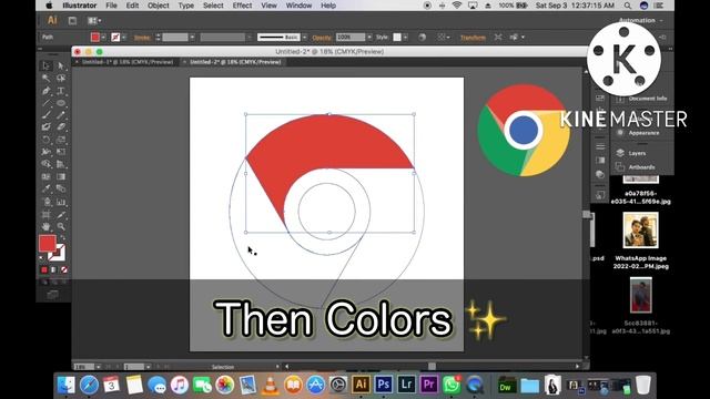 How can we make Chrome logo in adobe illustrator On MACBOOK PRO? смотреть онлайн