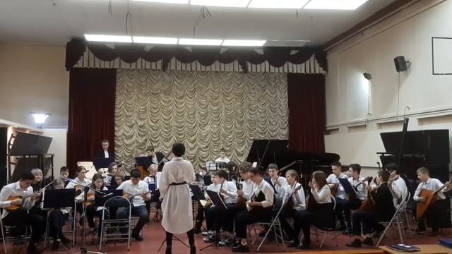 ОРНИ ДМШ №1 г. Новосибирск А. Прибылов "На прогулке" смотреть онлайн