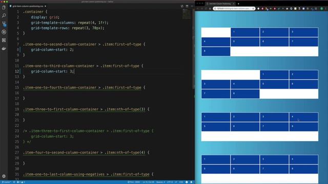 22 Moving Grid Items to different columns смотреть онлайн