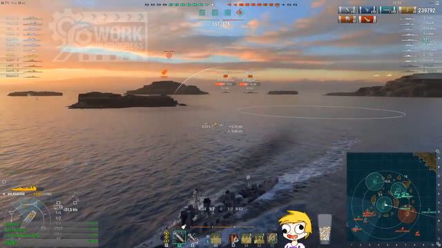 World of warships - Asashio FINAL VERSION смотреть онлайн