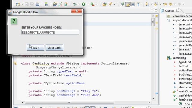 Java Robot Can PLay Star Wars theme on the Les Paul Google Doodle смотреть онлайн