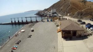 лисья бухта и курортное вид с параплана