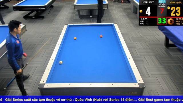 Đình Quốc (NĐQ) VS Minh Kiệt (PK Vũ Tâm) - TỨ KẾT |Giải Billiard 3C Cúp Kim Chi năm 2023 смотреть онлайн