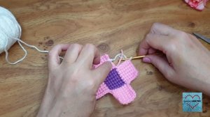 Плед крючком тунисским вязанием* Мастеркласс*