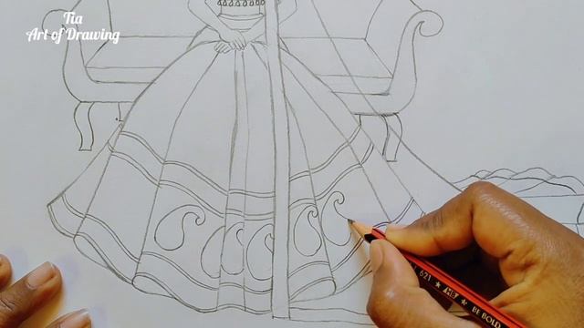 How to Draw a Bride ll Traditional Bride ll Girl Drawing смотреть онлайн