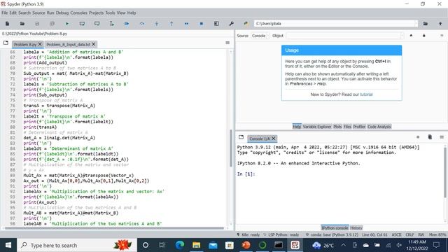 Python for Beginners | #matrix operations смотреть онлайн