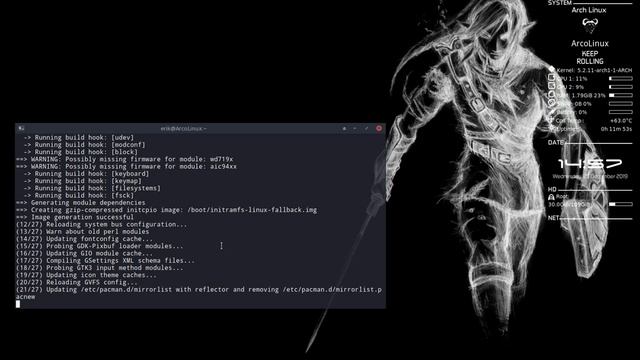 ArcoLinux : 1273 updating video from ArcoLinux 19.7 to 19.12 - user request - update video - mute смотреть онлайн
