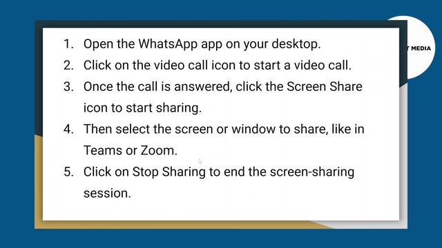 How to Share Screen in Whatsapp Video Call from PC or Mac (2024) смотреть онлайн