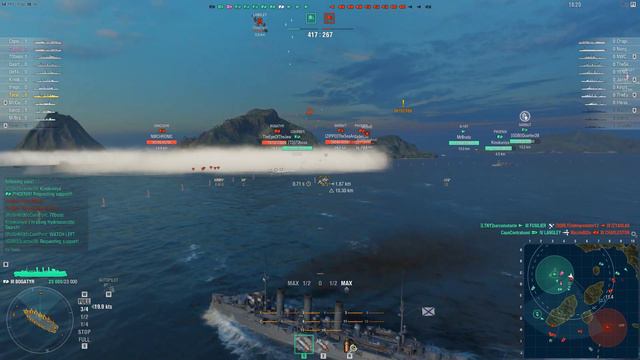 Почему мне не нравится русский крейсер III уровня: Богатырь - Мир военных кораблей - PC смотреть онлайн