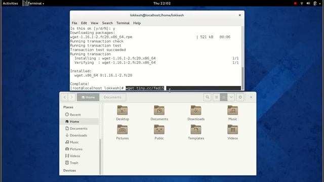 Downloading files From Git Using ' wget ' via Terminal Fedora смотреть онлайн