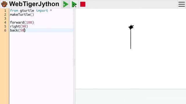Programmieren Lernen mit TigerJython (Python und GTurtle) - Bewegung und Drehung смотреть онлайн