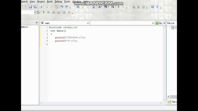 Write a C program to print a block F using hash #, where the F has a height of six characters and w смотреть онлайн