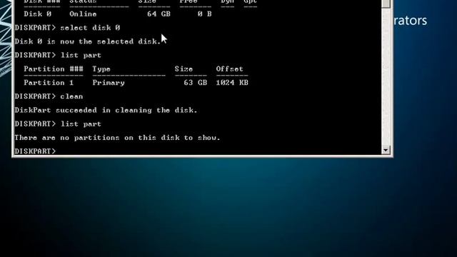 Use Diskpart to clean and prepare a disk смотреть онлайн
