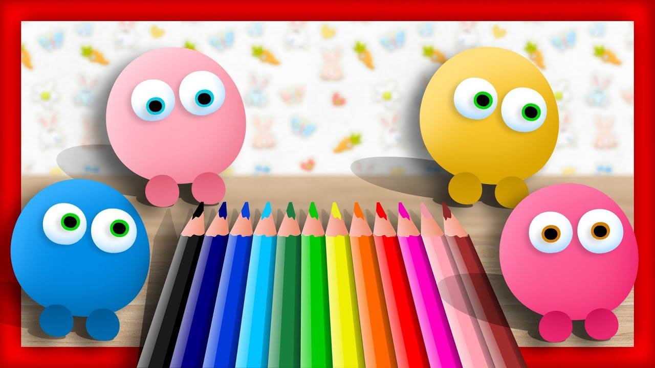 Весёлая РАСКРАСКА. Рисуем героя Ам Ням и раскрашиваем нарисованных Смешариков смотреть онлайн