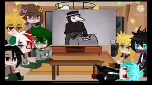 Mha react to Scp-049 (my Au) {the Beginning of chaos}￼