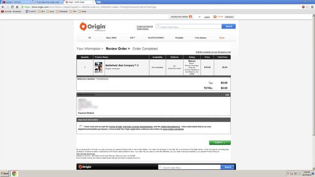 Get a Free Game from Origin ( $19.99 or less - through 10/21/12) смотреть онлайн