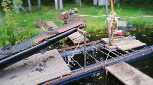 Мини земснаряд. очистка водоёмов. Конвейер. 7 September 2021