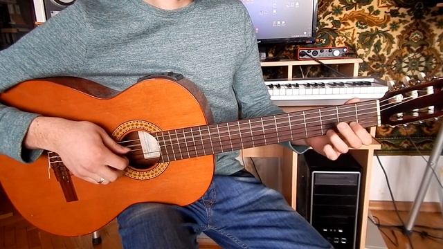 Цвет настроения синий - Кавер на гитаре (Fingerstyle) смотреть онлайн