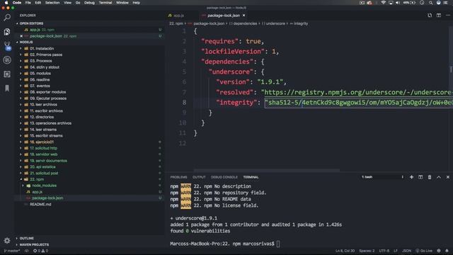 22. Tutorial básico de NPM | Curso de NodeJS смотреть онлайн