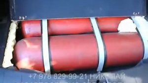 Облегченные баллоны Milmet для метана ГБО 4 в багажнике автомобиля medium