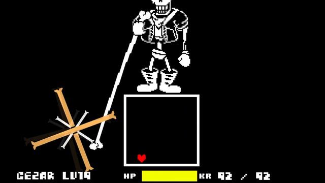Undertale: Disbelief Hardmode Papyrus Phase 1-2 Remake смотреть онлайн