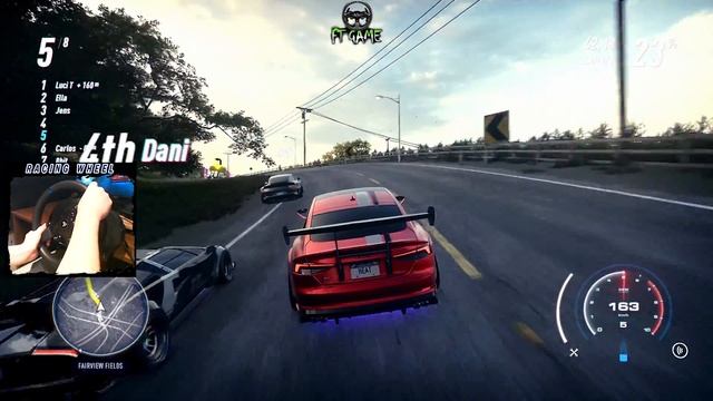 NEED FOR SPEED: HEAT Race with Wheel Cam and Thrustmaster Settings! смотреть онлайн