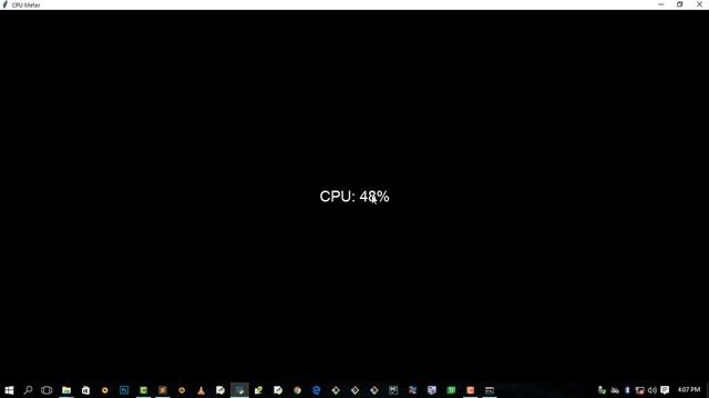 How to create Realtime CPU meter using python смотреть онлайн