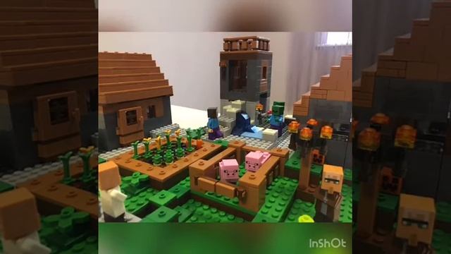 Лего Майнкрафт Анимация Набег зомби. смотреть онлайн