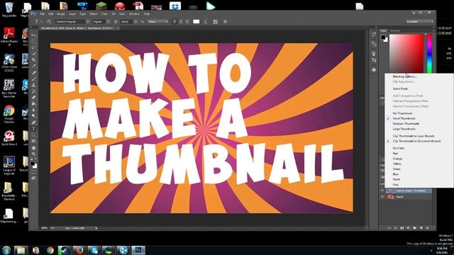 How To Create A Youtube Thumbnail With Photoshop 2016 смотреть онлайн