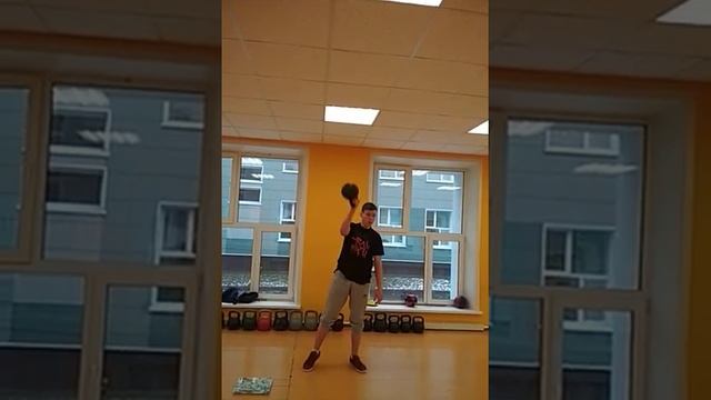 Армейский рывок. Вес гири 12 кг. Вершковой Данил смотреть онлайн