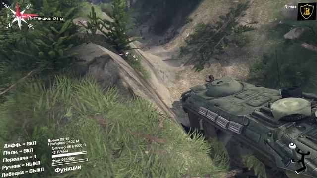 Spintires моды — обзор мода БТР-70 (везде пройдет!) смотреть онлайн