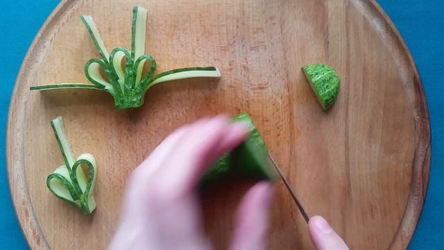 Огуречные петельки. Украшения из огурца... смотреть онлайн