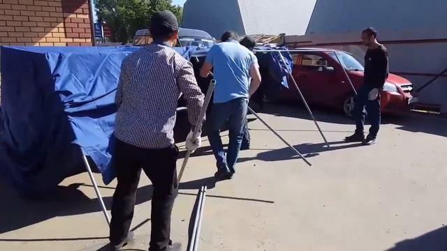 Сборка Армейской палатки М-10 смотреть онлайн