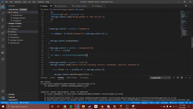PokeBot Discord Tutorial EP 3 Part 3 смотреть онлайн