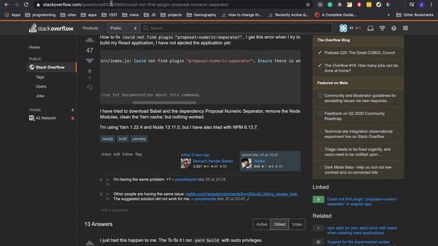 Could not find plugin “proposal numeric separator” смотреть онлайн