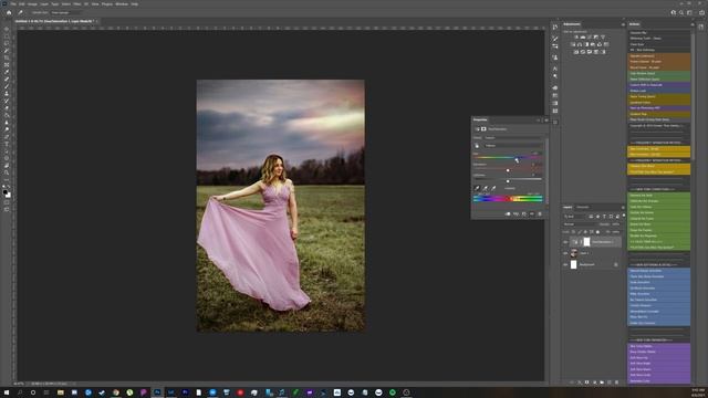 Photoshop: Making yellow grass green смотреть онлайн