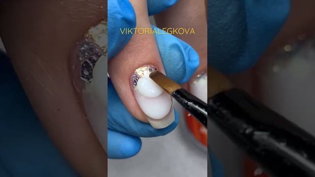 Мк «Выкладной аквариумный френч» Арочный квадрат.Коррекция ногтей. Синий аквариумный френч. смотреть онлайн