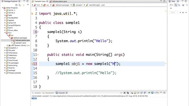 Hello World - (ways to print Hello) in Java смотреть онлайн