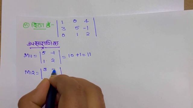 Class 12th Exercise 4.3 in Hindi | Ncert Solution | कक्षा 12 गणित प्रश्नावली 4.3 | सारणिक смотреть онлайн