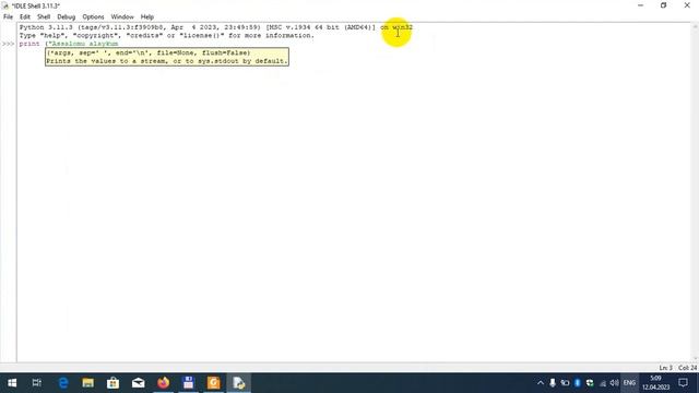 Python - o'rnatish va birinchi dasturni yozish смотреть онлайн