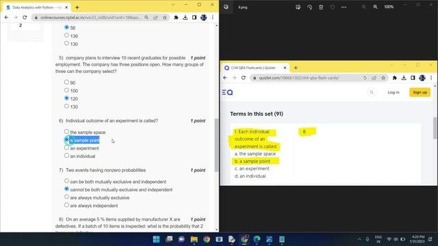 NPTEL Data Analytics with Python week 2 quiz answers(with proof of each answer) смотреть онлайн