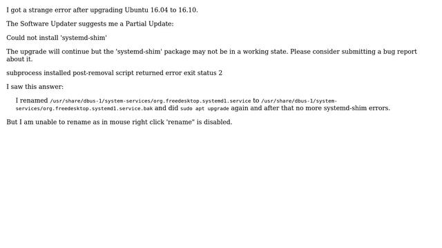 Ubuntu: systemd-shim error смотреть онлайн
